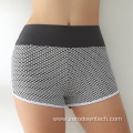 High waist jacquard honeycomb bubble tights fitness pants